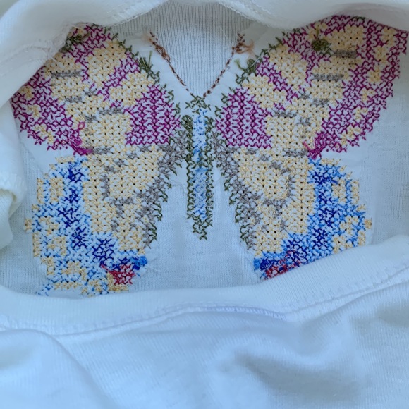 NWT GAP Butterfly Long Sleeve Sz 6-7 - Picture 7 of 8